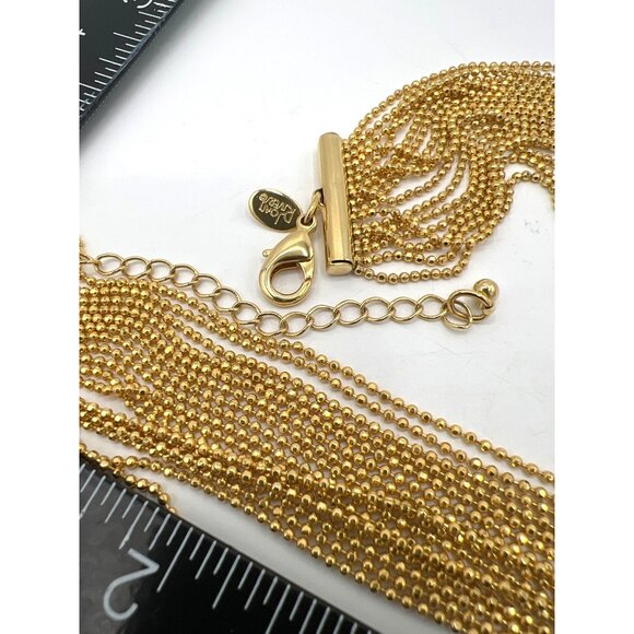 Joan Rivers Multi-Strand Necklace 20+3" Vintage Statement Sparkling Tiny Beads - Picture 7 of 10